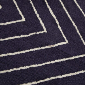 Bosie Moyo Blue And White Round Rug