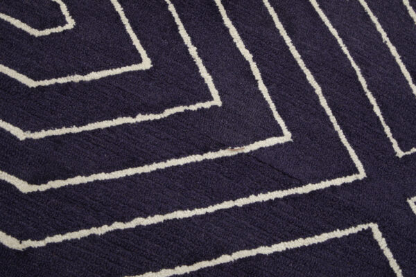 Bosie Moyo Blue And White Round Rug