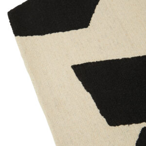 Bosie Milana Small Black and White Geometric Rug