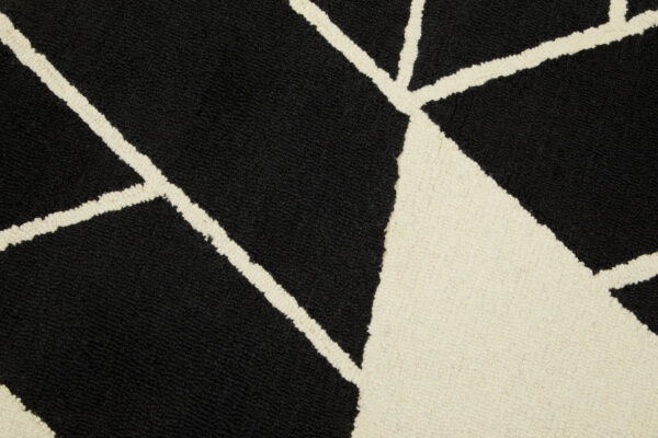 Bosie Milana Small Black and White Geometric Rug