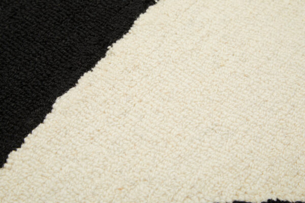 Bosie Milana Small Black and White Geometric Rug