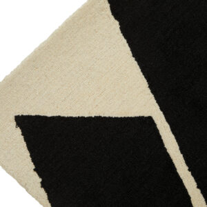 Bosie Milana Large Black and White Geometric Rug