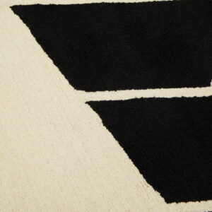 Bosie Milana Large Black and White Geometric Rug
