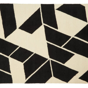Bosie Milana Large Black and White Geometric Rug