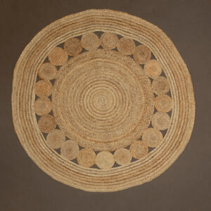 Bosie Demir Round Natural Jute Rug