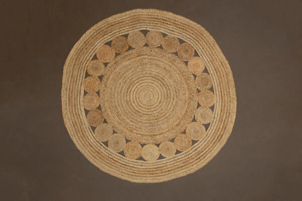 Bosie Demir Round Natural Jute Rug