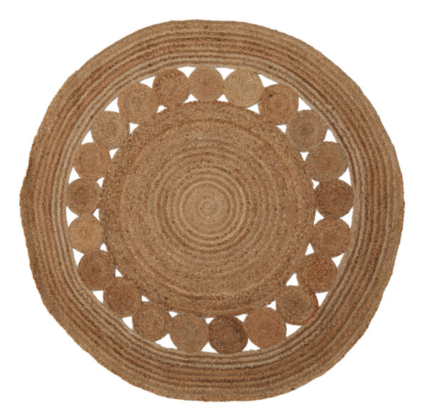 Bosie Demir Round Natural Jute Rug