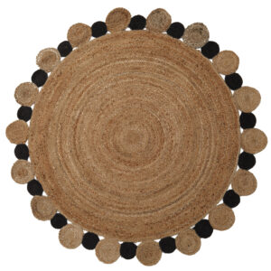 Bosie Demir Large Natural And Black Jute Rug