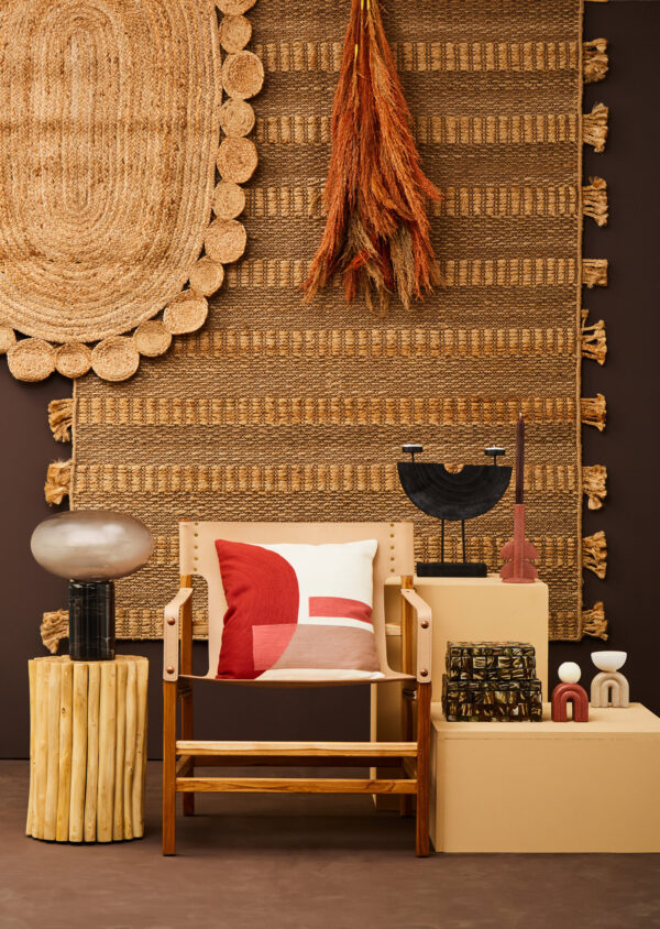 Bosie Demir Oval Woven Jute Rug