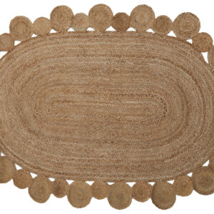Bosie Demir Oval Woven Jute Rug