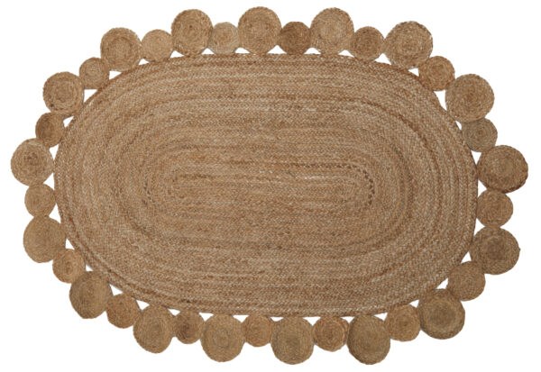 Bosie Demir Oval Woven Jute Rug