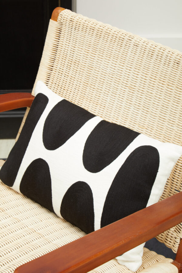 Bosie Ozella Monochrome Rectangular Cushion
