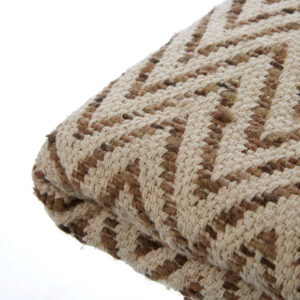 Bosie Chevron Beige Woven Throw