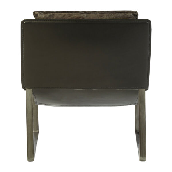Hoxton Dark Brown Leather Lounge Chair