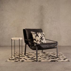 Hoxton Dark Brown Leather Lounge Chair