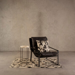 Hoxton Dark Brown Leather Lounge Chair
