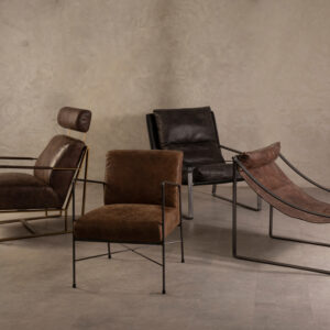 Hoxton Dark Brown Leather Lounge Chair
