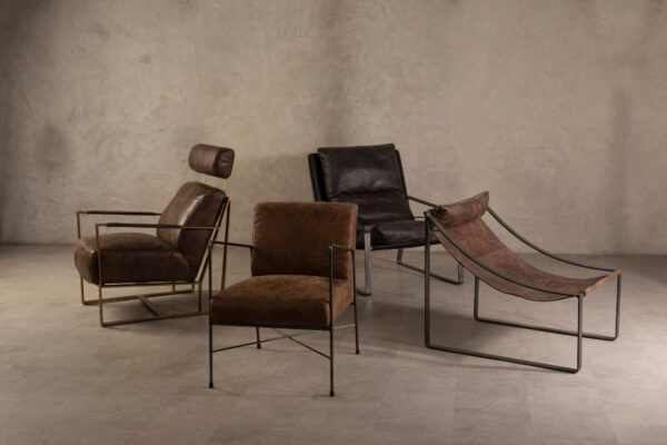 Hoxton Dark Brown Leather Lounge Chair