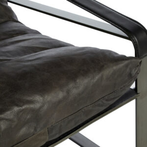 Hoxton Dark Brown Leather Lounge Chair