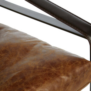Hoxton Light Brown Leather Lounge Chair