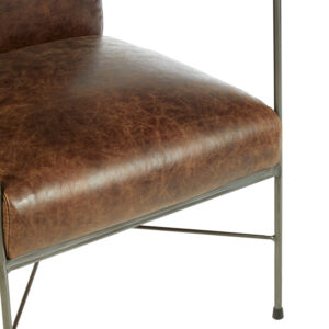 Hoxton Brown Leather Lounge Chair