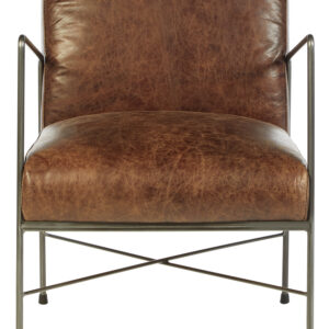 Hoxton Brown Leather Lounge Chair