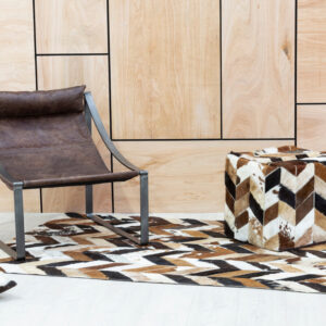 Hoxton Brown Leather Sling Chair