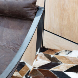 Hoxton Brown Leather Sling Chair
