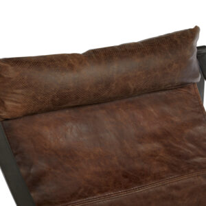 Hoxton Brown Leather Sling Chair