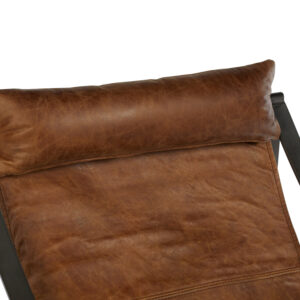 Hoxton Genuine Light Brown Leather Sling Chair