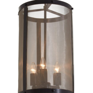 Hampstead Black Finish Small Pendant Light With Hints of Gold