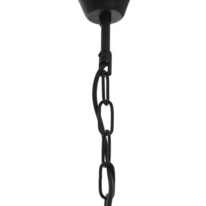 Hampstead Black Finish Small Pendant Light With Hints of Gold