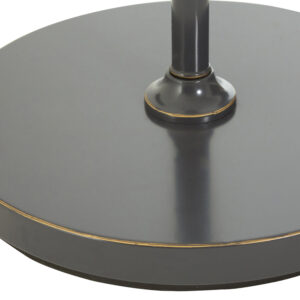 Hampstead Black Finish Floor Lamp With Gauze Shade