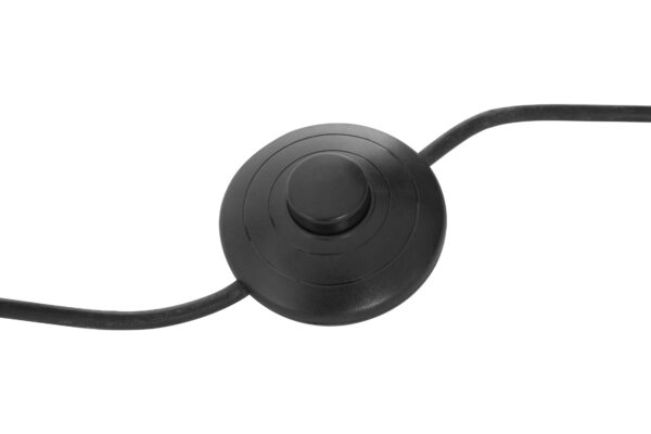 Hampstead Black Finish Floor Lamp With Gauze Shade