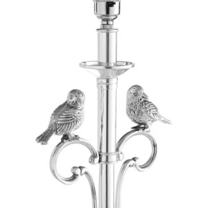 Aviary Antique Silver Lamp Base