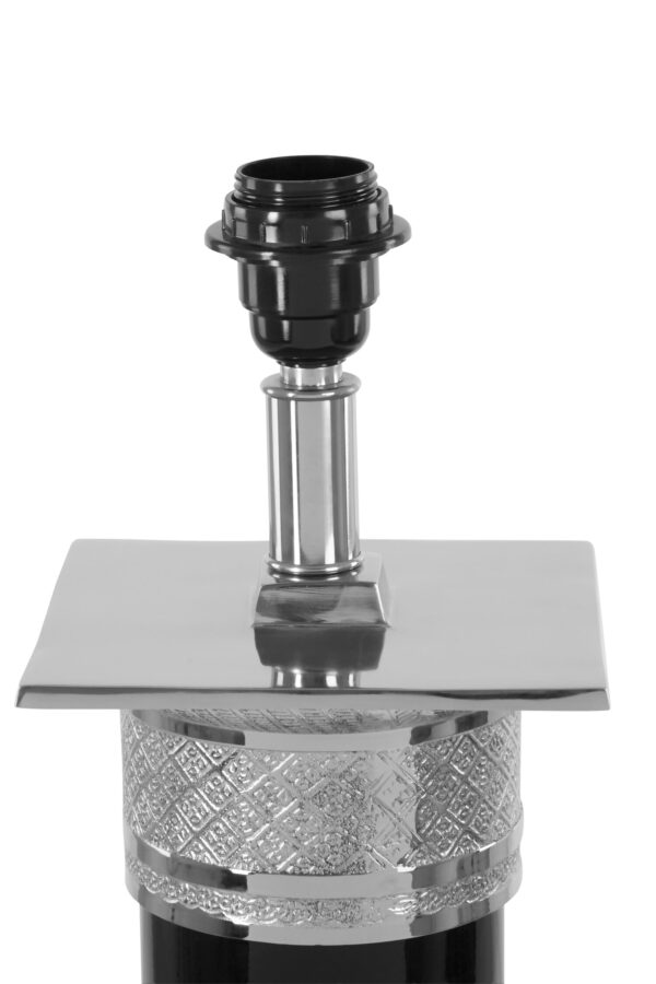 Camron Black and Silver Table Lamp