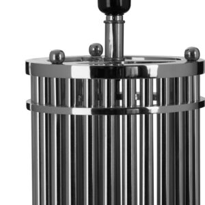 Calvin Silver Finish Cylindrical Table Lamp