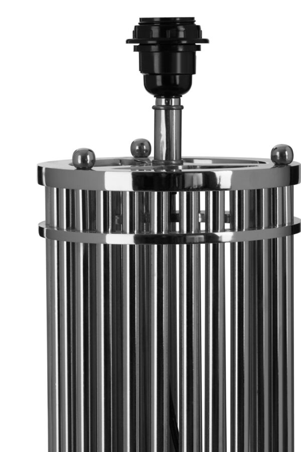 Calvin Silver Finish Cylindrical Table Lamp