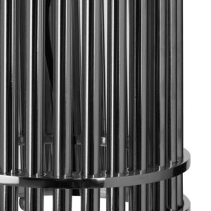 Calvin Silver Finish Cylindrical Table Lamp