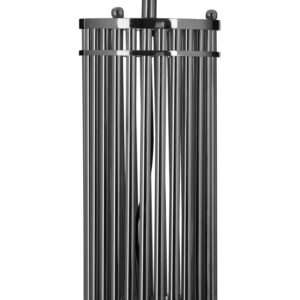 Calvin Silver Finish Cylindrical Table Lamp