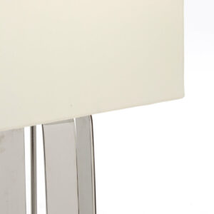 Argent Table Lamp with Cream Shade