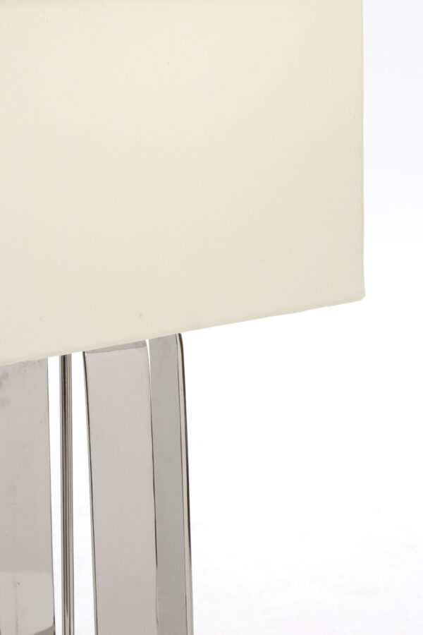 Argent Table Lamp with Cream Shade