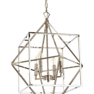 Kamara Nickel Finish Geometric Pendant Light