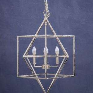 Kamara Nickel Finish Geometric Pendant Light