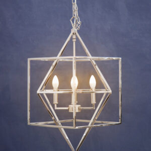 Kamara Nickel Finish Geometric Pendant Light