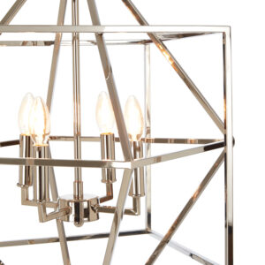 Kamara Nickel Finish Geometric Pendant Light