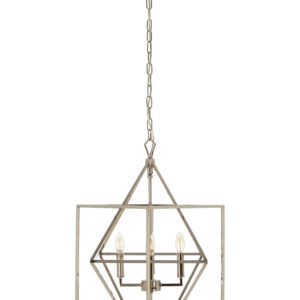 Kamara Nickel Finish Geometric Pendant Light