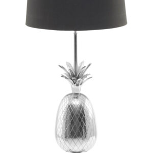Boho Nickel Finish Pineapple Table Lamp