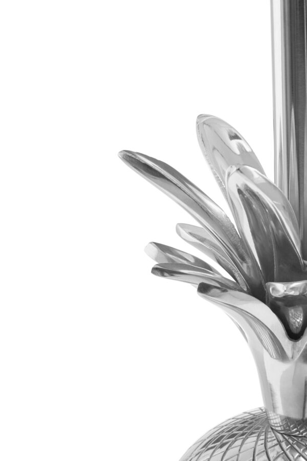Boho Nickel Finish Pineapple Table Lamp