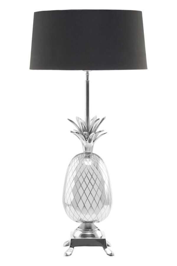 Boho Nickel Finish Pineapple Table Lamp